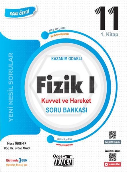 11. Sınıf Fizik I Kuvvet ve Hareket Konunun Özü Soru Bankası