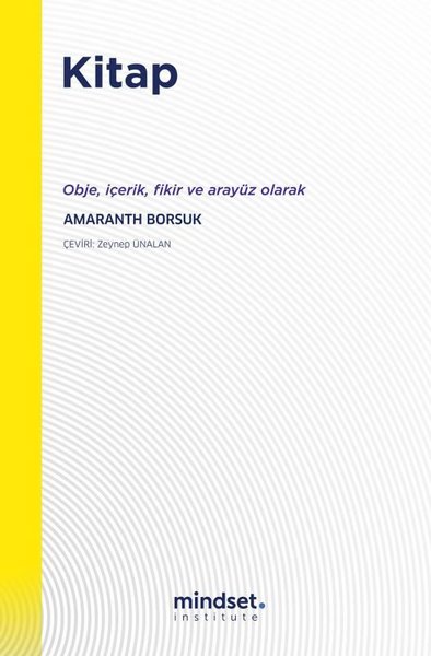 Kitap - Obje İçerik Fikir ve Arayüz Olarak