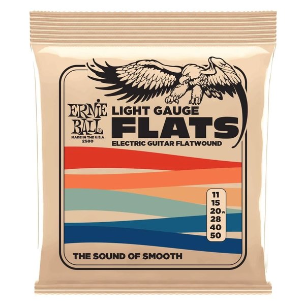 Ernie Ball Light Flatwound Elektro Gitar Teli - 11-50