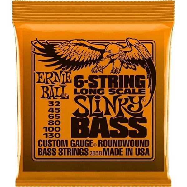 Ernie Ball P02838 Slinky Nickel 32-130 (6 Telli) Bas Gitar Teli