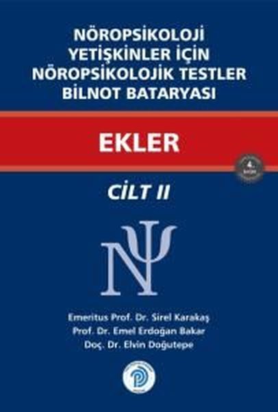 Ekler - Nöropsikoloji Yetişkinler İçin Nöropsik...