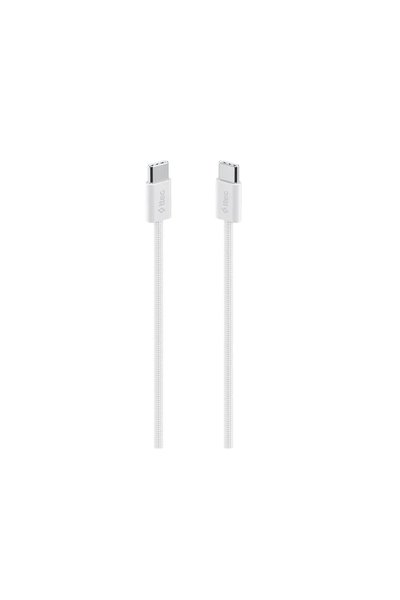 Ttec USB-C – USB-C 100cm 60W PD Örgü Hızlı Şarj/Data Kablosu Beyaz
