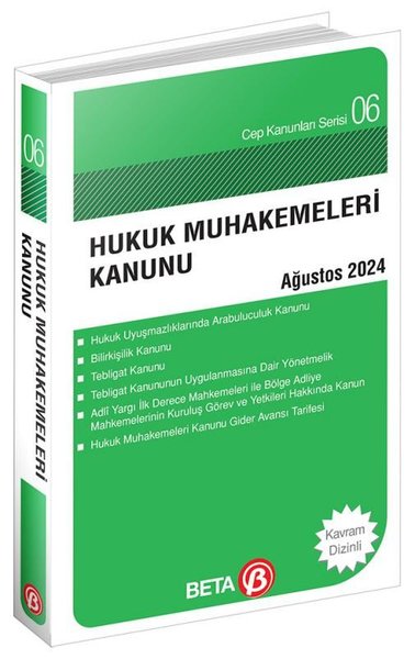 Hukuk Muhakemeleri Kanunu Ağustos 2024 - Cep Kanunları Serisi