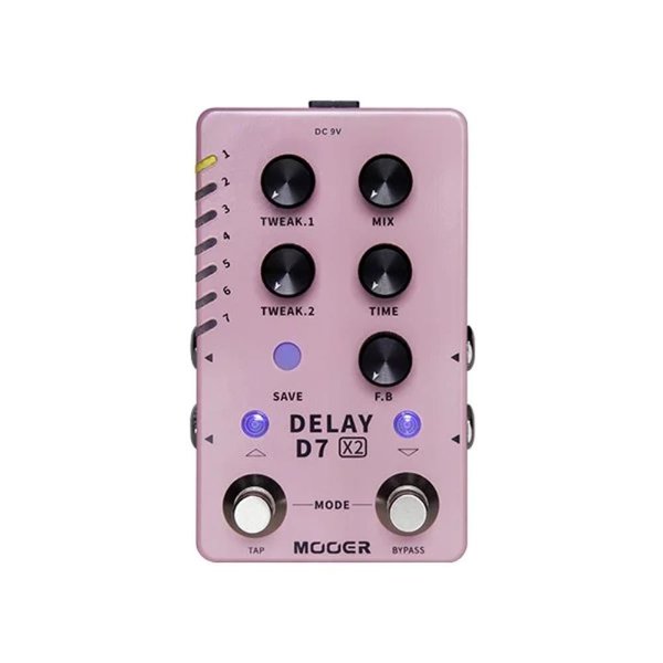 Mooer D7 X2 Stereo Delay Pedalı (M722)