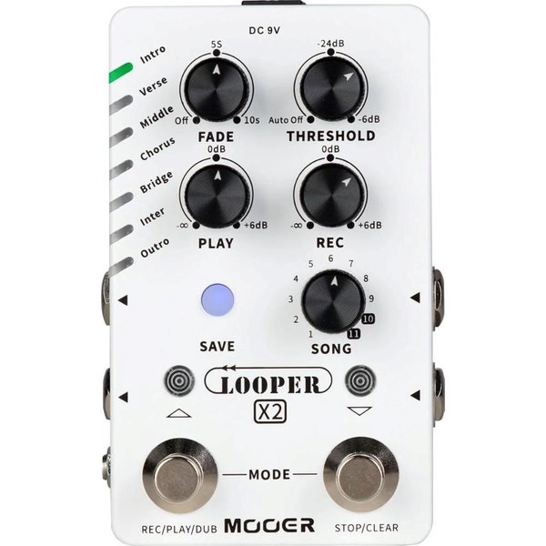 Mooer M727 Stereo Looper Gitar Pedalı