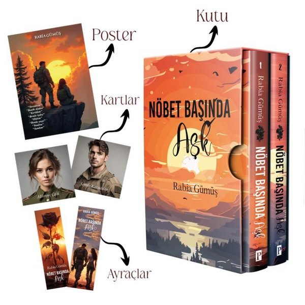 Nöbet Başında Aşk Seti - 2 Kitap Takım - Kutulu