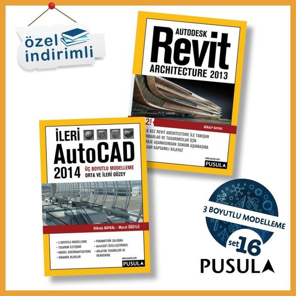 Pusula - 3 Boyutlu Modelleme Seti - 2 Kitap Takım