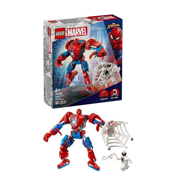 Lego Marvel Spider-Man Mech vs. Anti-Venom 76308 | D&R