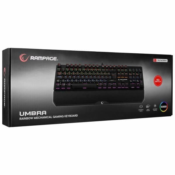 Rampage KB-R86 Umbra Red Switch Mekanik Gaming Klavye
