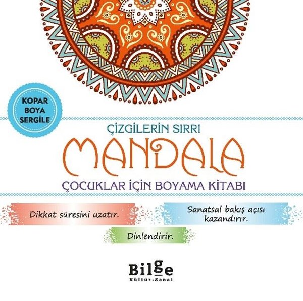 Çizgilerin Sırrı - Mandala Çocuklar İçin Boyama Kitabı