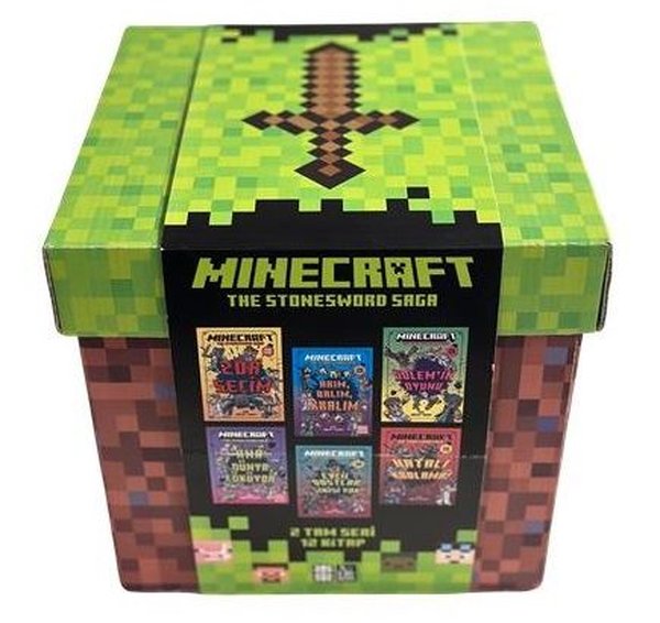 Mega Minecraft Küpü Seti - 12 Kitap Takım