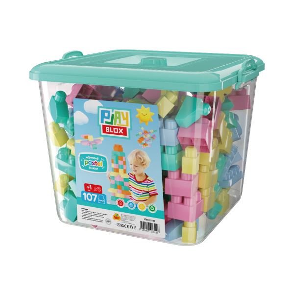 Playblox Block Pastel 107 PcsBucket