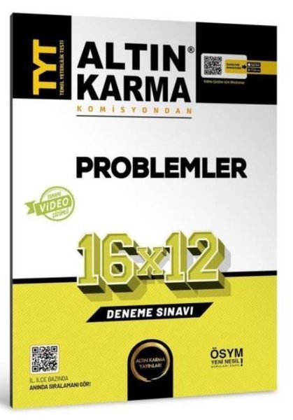 TYT Problemler 16x12 Deneme Sınavı