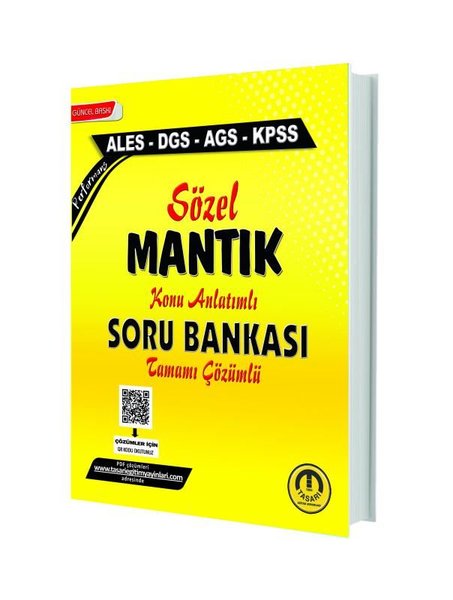 KPSS ALES DGS AGS Sözel Mantık Çözümlü Soru Ban...