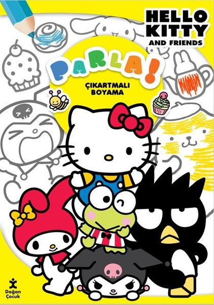 Hello Kitty and Friends - Parla! Çıkartmalı Boyama