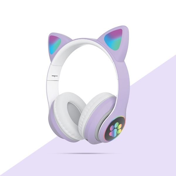 Soundme SM-61A Cat Bluetooth Kulak Üstü Kulaklık Mor