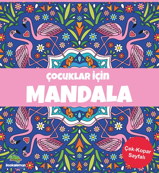 Çocuklar İçin Mandala - Lacivert