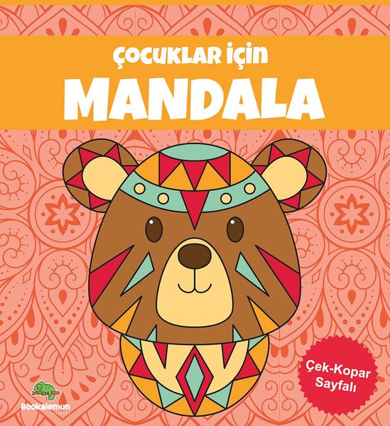 Çocuklar İçin Mandala - Turuncu