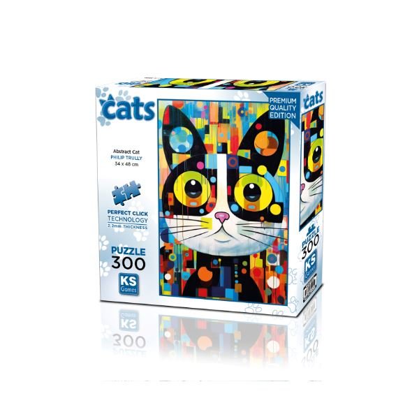 Ks Games Puzzle 300 Parça Abstract Cat | D&R