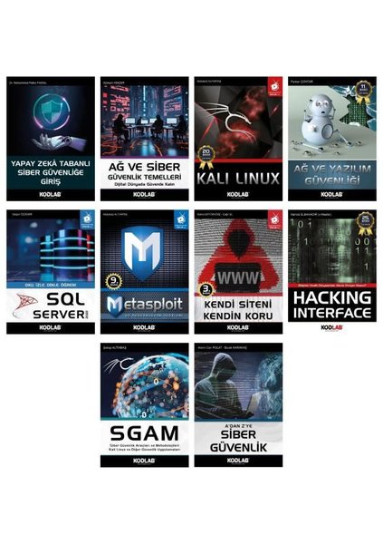 Mega Siber Güvenlik Seti - 10 Kitap Takım