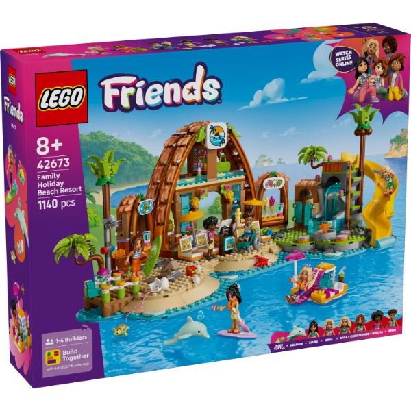 Lego Friends Family Vacation Beach Resort 42673 | D&R