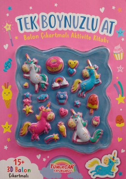 Tek Boynuzlu At - Balon Çıkartmalı Aktivite Kitabı