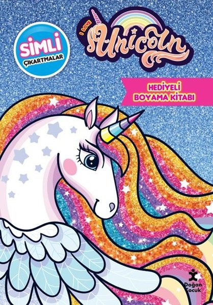 Unicorn - Simli ve Hediyeli Boyama Kitabı