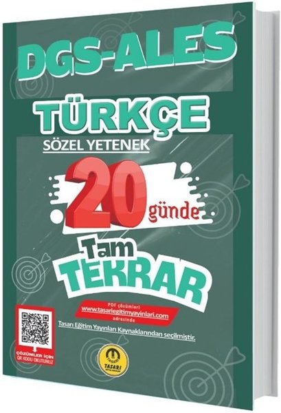 DGS - ALES Türkçe Sözel Yetenek 20 Günde Tam Te...