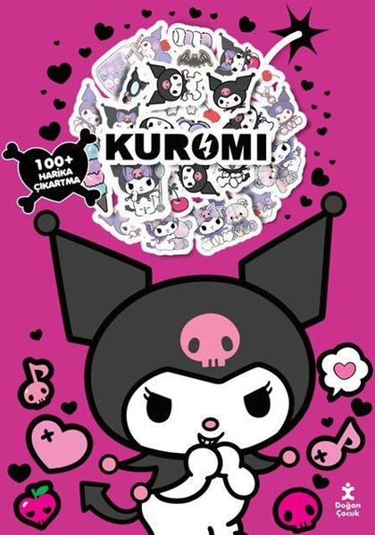 Kuromi Boyama Kitabı Çıkartma Bombası 100 + Har...