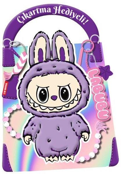 Mor Labubu - Çıkartma Hediyeli! Boyama Kitabı