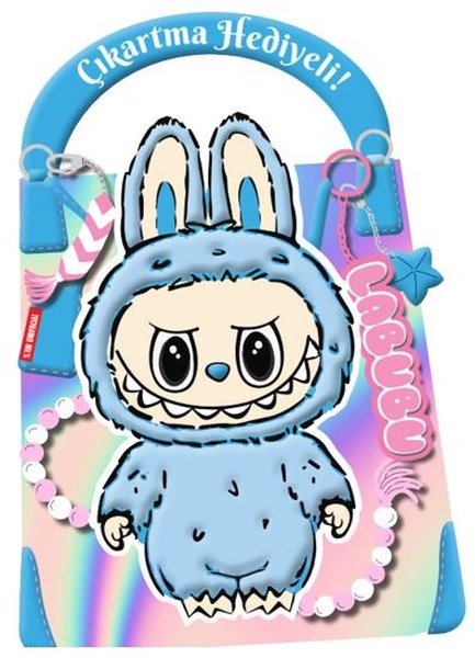 Mavi Labubu - Çıkartma Hediyeli! Boyama Kitabı