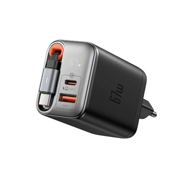 Mcdodo FreeGo CH-4100 67W Gan Dahili Geri Çekilebilir Kablolu Şarj Adaptörü
