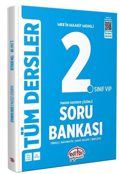 2.Sınıf VIP Tüm Dersler Soru Bankası-Karekod Çö...