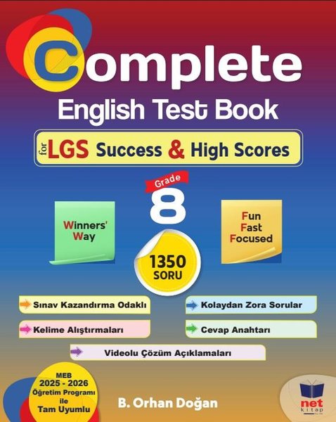 Complete English Test Book for LGS Success & Hi...