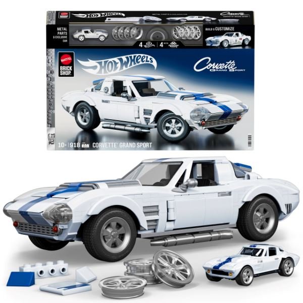 Mattel Brick Shop Hot Wheels Elite Serisi Corvette Grand Sport