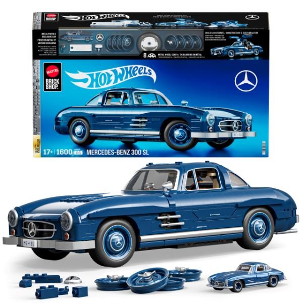 マテル ブリックショップ ホットウィール プレミアムシリーズ 300SL Mattel Brick Shop Hot Wheels Premium Serisi MercedesBenz 300SL