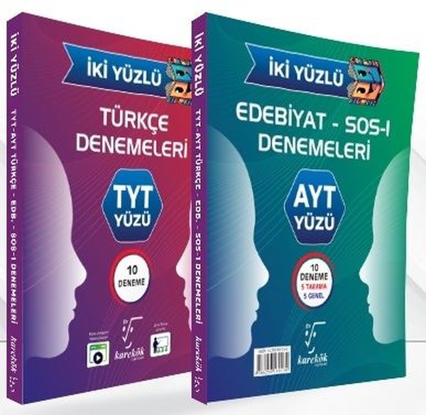 İki Yüzlü TYT - AYT Türkçe - Edebiyat Denemeleri