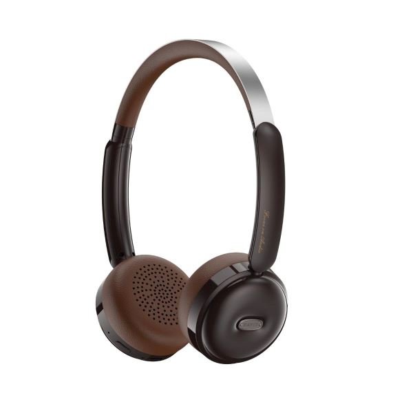 Havit H616BT Retro Kulaküstü Bluetooth Kulaklık Çift Cihaz Bağlantı Ultra Hafif Tasarım – Kahverengi