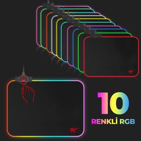 Havit Gamenote MP901 Siyah 3602603mm Rgb Ledli Gaming Mouse Pad