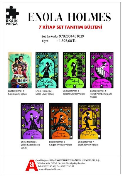 Enola Holmes Seti - 7 Kitap Takım