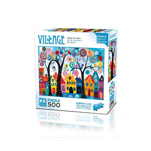 Ks Games Puzzle 500 Parça Candy Tree Town | D&R