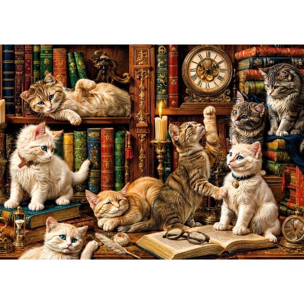 Ks Games Puzzle 500 Parça Cats in the Library | D&R