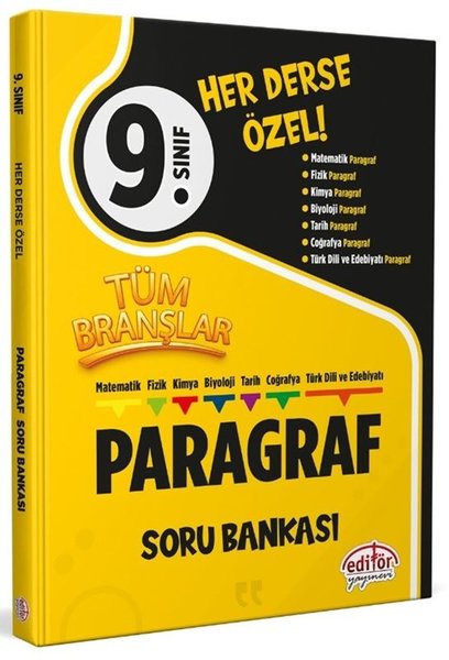 9. Sınıf Tüm Branşlar Paragraf Soru Bankası