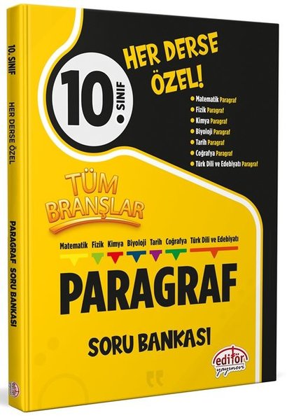 10. Sınıf Tüm Branşlar Paragraf Soru Bankası