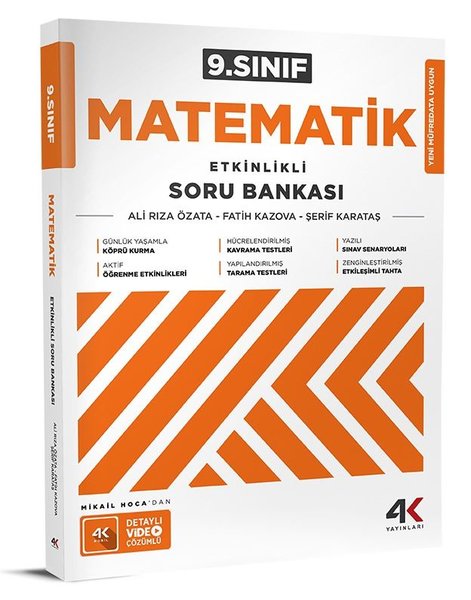 9. Sınıf Matematik Etkinlikli Soru Bankası