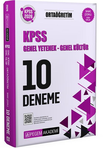 2026 KPSS Genel Yetenek Genel Kültür Ortaöğreti...