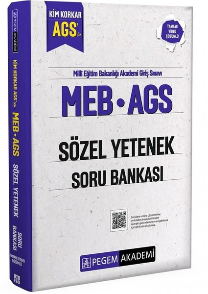 MEB AGS Kim Korkar Sözel Yetenek Soru Bankası T...