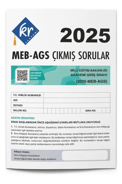 2025 MEB-AGS Tıpkı Basım Kitapçığı KR Akademi Y...