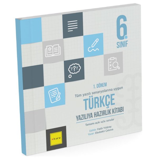 6. Sınıf 1. Dönem Türkçe Yazılıya Hazırlık Kitabı