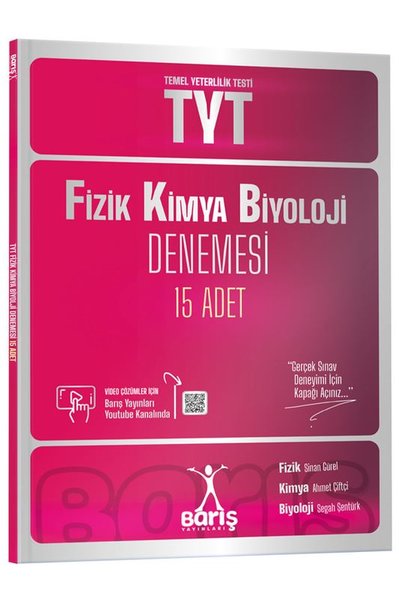 TYT Fizik Kimya Biyoloji FKB Denemesi 15 Adet